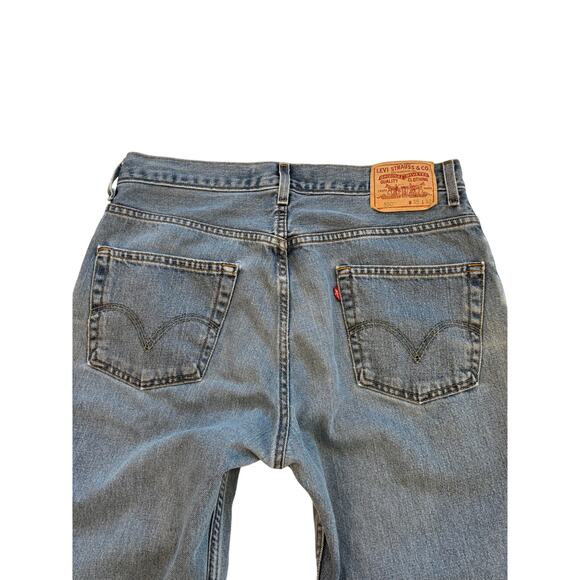 Levis 550 Jeans Mens Size 35x32 Blue Relaxed Fit Tapered Leg Hipster Y2K Retro - Picture 4 of 11